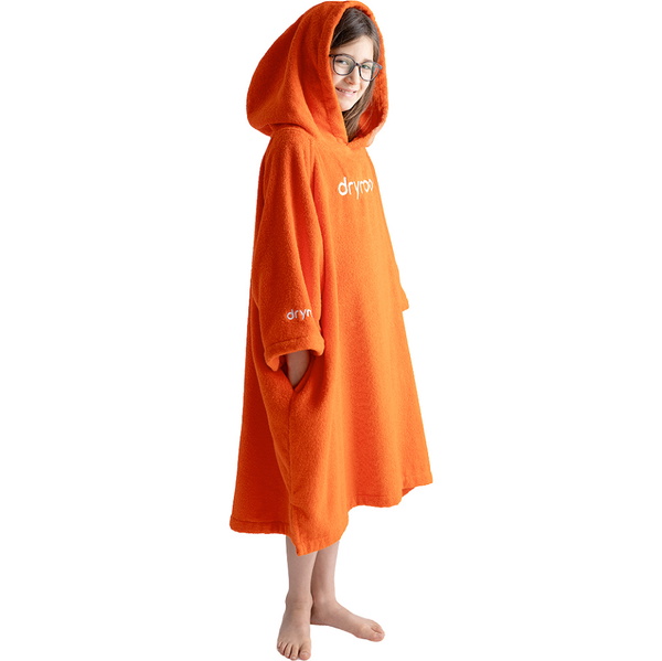 2026 Dryrobe Junior Organic Towel Change Robe ORGANICJTCROR - Orange